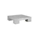 Coffee Table - Marble Modern Big Foot CoffeeTable Polished White Marble 203 x 127 x 38cm RRP £1035 (