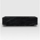 Coffee Table Marble Coffee Table With Caster Polished Black Marble 150 x 90 x 42cm RRP £2160 (