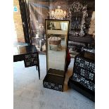 Mirror - Floating Shellshock Mirror Nightstand Lacquer Black Clean-lined and sleek, this floating