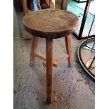 Stool - Maid Stool Reclaimed Wood Salvage Stool 28cm x 50cm