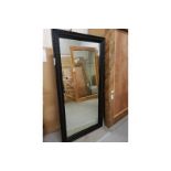 Mirror Portrait Huge Mirror 100% Carved Solid Oak Sandshore Black 100 X 6 X 200cm RRP £885