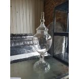 Decoration Glass Dispenser Apothecary Jar With Lid Jar Is Perfect For Lending Countryside Charm To