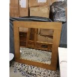 Mirror - Marbello Square Mirror RusticWoodThis Lovely Mirror Is Framed By Hand In Substantial And