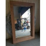 Mirrors Reclaimed Mirror Solid Oak Reclaimed Timber Mirror With A Chunky Wood Surround Frame 220 x