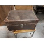 Watson Small Trunk Antique Tobacco Leather 59 x 45 x30cm RRP £840