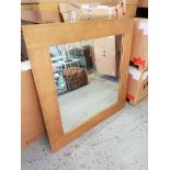 Mirror - Marbello Square Mirror Rustic Rubber Wood 135 x 135cm RRP £490