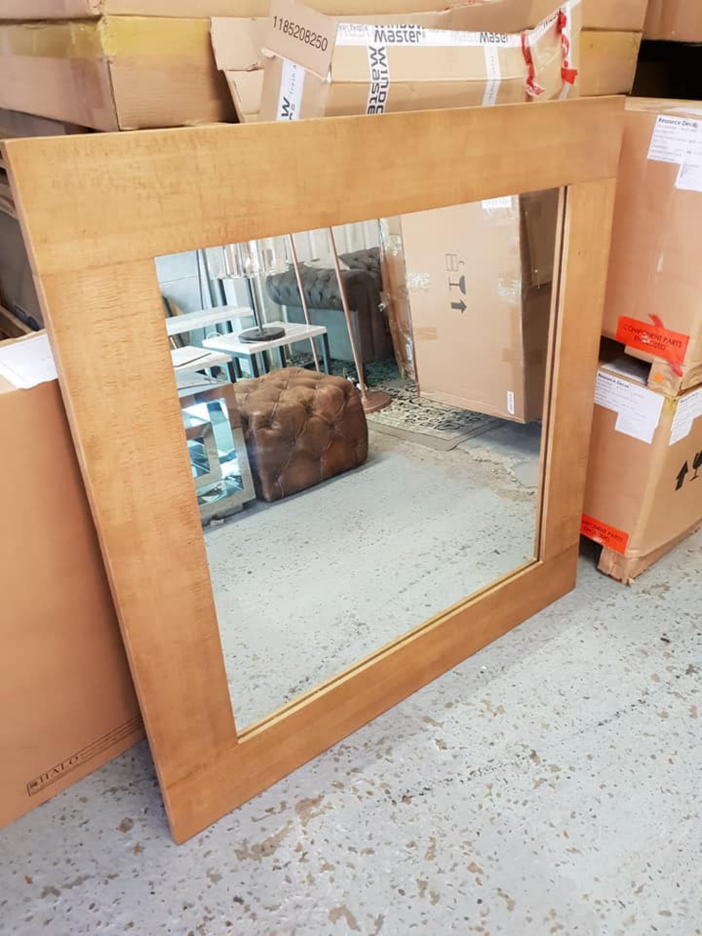 Mirror - Marbello Square Mirror RusticWoodThis Lovely Mirror Is Framed By Hand In Substantial And