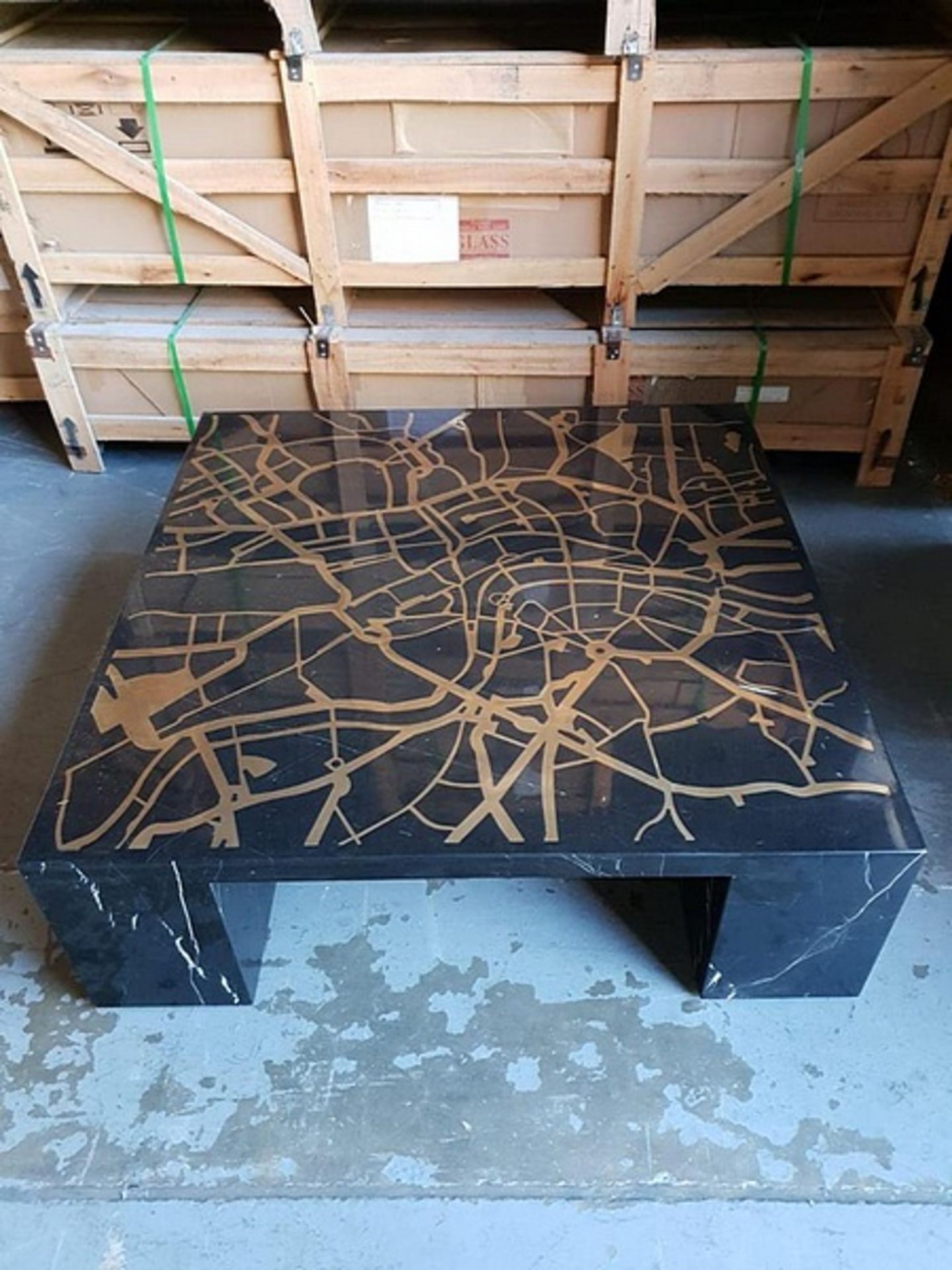 Coffee Table - Marble Map Coffee Table An Engaging, Limited Edition Piece Representing London The