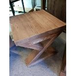 Tables - Salvage X Leg Side Table A Beautiful Side Table With Rustic Finish, Ideal To Sit Beside