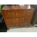 Chests - French Country Chest A Classic 3-Drawer Chest With Tapering Legs Finished In A Beautiful