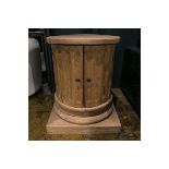Salvage Pilaster Lamp Table-Genuine English Reclaimed Timber 570mm Diameter X 780mm Tall rrp £790