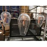 Kelly Hoppen Brando Copper Chandelier A Unique, Parabolic Pendant Light; A Copper Coil Provides