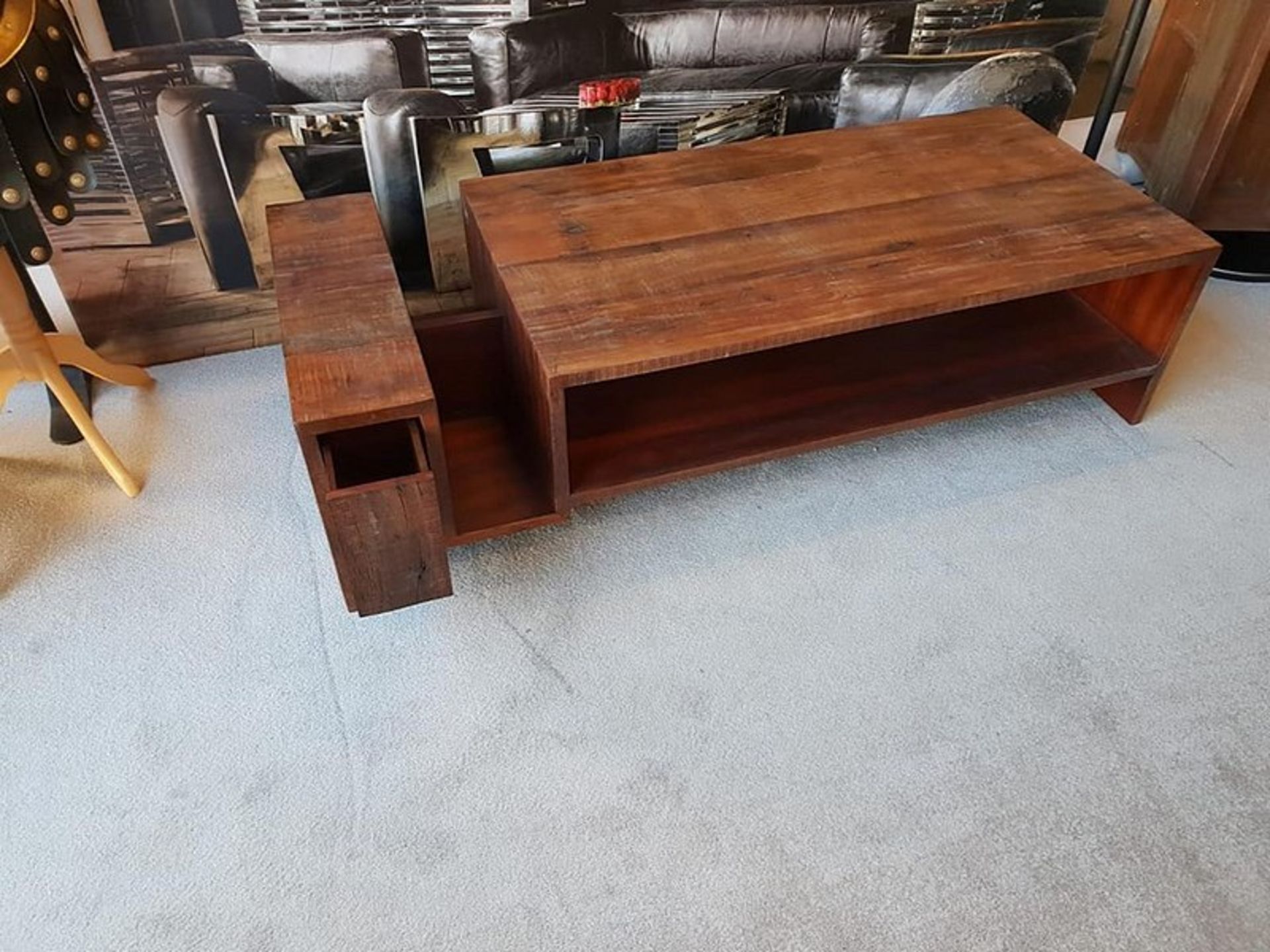 Coffee Table - Avett CoffeeTable Hand-Crafted From Exotic Demolition Hardwoods,The Avett CoffeeTable