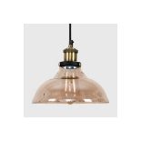 Amber Industrial Design Glass Ceiling Pendant This stunning pendant is constructed from metal and