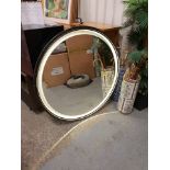 Mirrors Sadie Backlit Mirror Sleek And Shapely,This Eye-Catching Round Mirror Features A