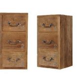 Chests - Blocky 3 Drawer Chest Made Of Reclaimed Wood In Several Finishes, And With A Hand-