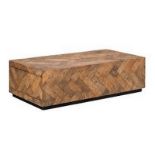 Coffee Table Dancefloor Parquet Oak Rectangular Coffee Table Created With Reclaimed Edwardian