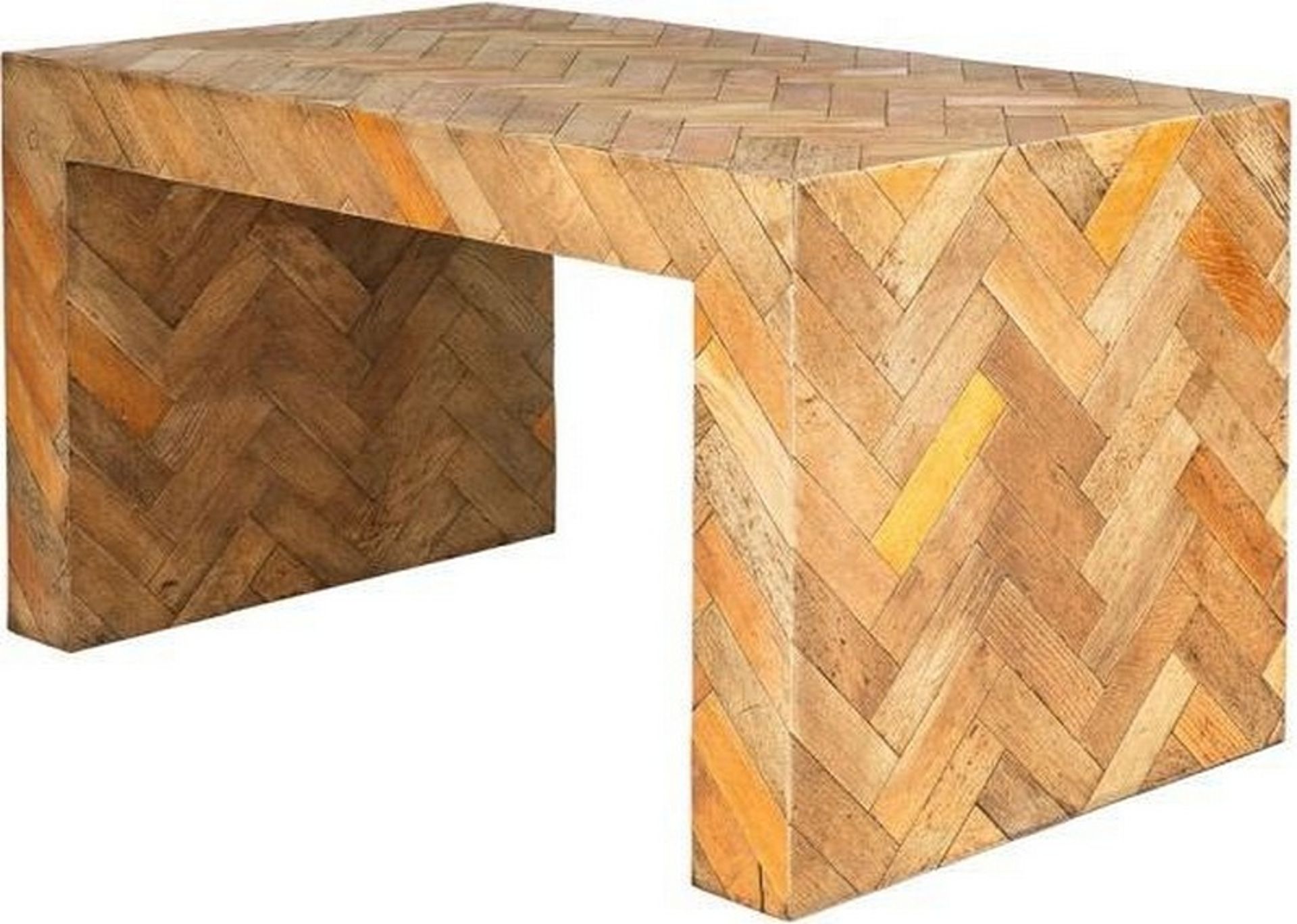 Table - Dancefloor Parquet Oak Desk Created With Reclaimed Edwardian Parquetry Timber The Original