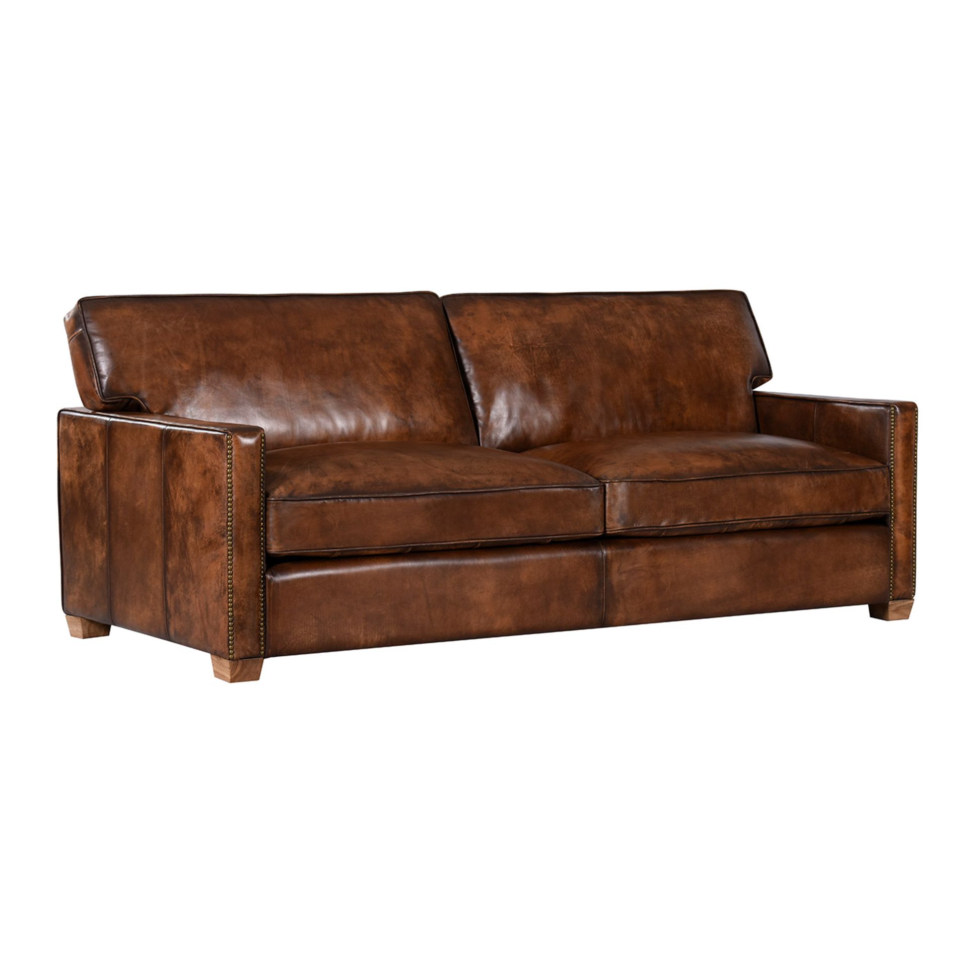 The Greaves Sofa 1 Seater Original Vintage Espresso Leather The Greaves Is A Classic Sofa With Mid- - Image 2 of 4