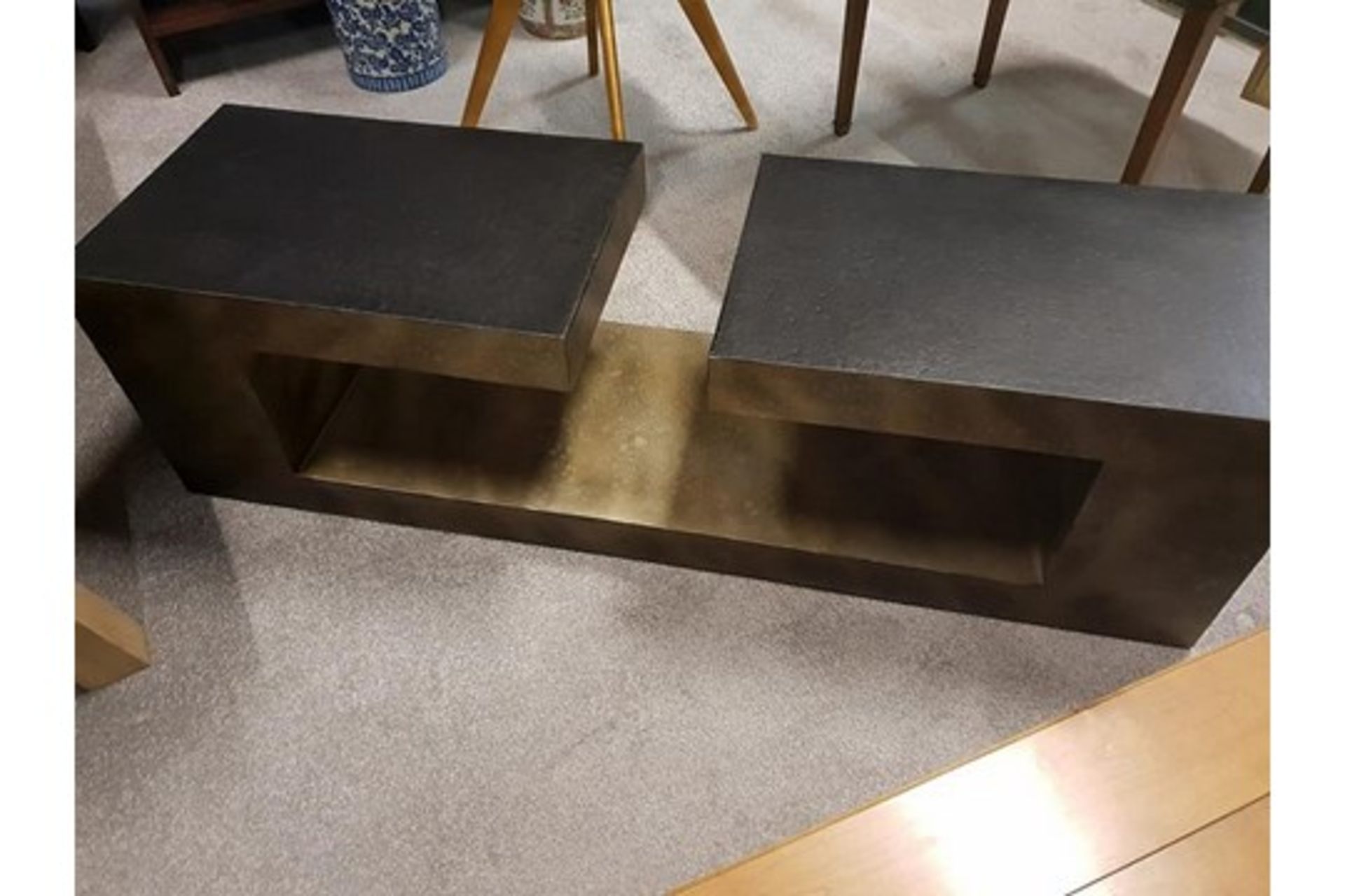 Coffee Table Andrew Martin Hudson Coffee Table A Stunning Contemporary Piece Ebonised And Textured