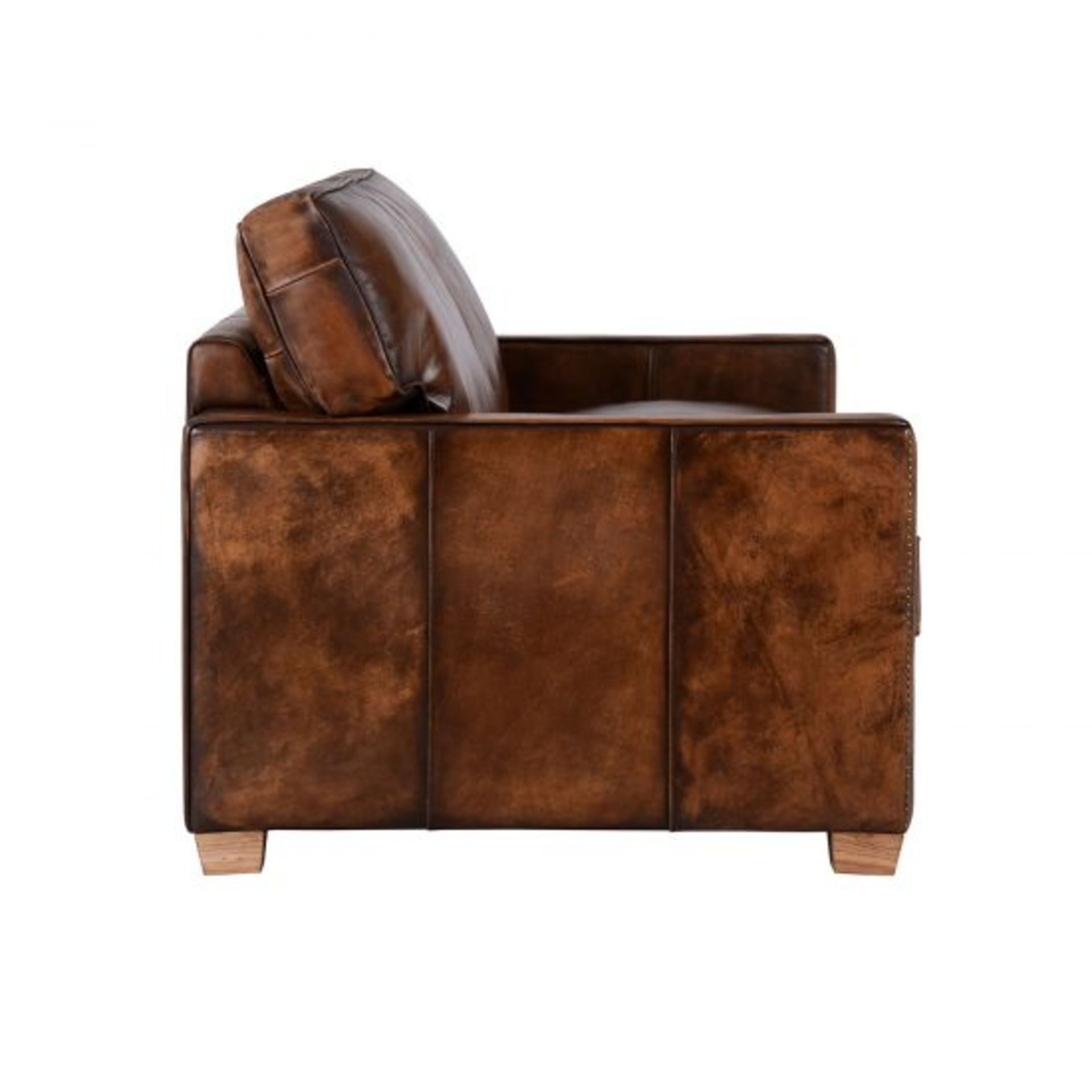 The Greaves Sofa 1 Seater Original Vintage Espresso Leather The Greaves Is A Classic Sofa With Mid- - Image 3 of 4