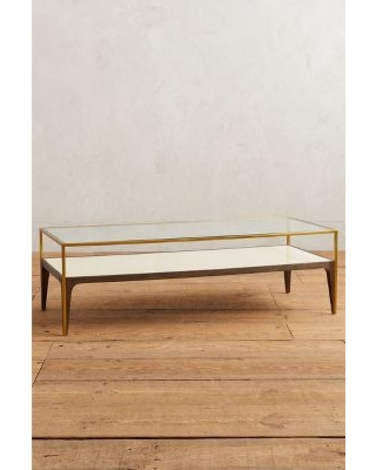 Silhouette Coffee Table - Smoked Glass A Sophisticated Table Crafted From A Solid Beech Wood Frame - Image 2 of 2