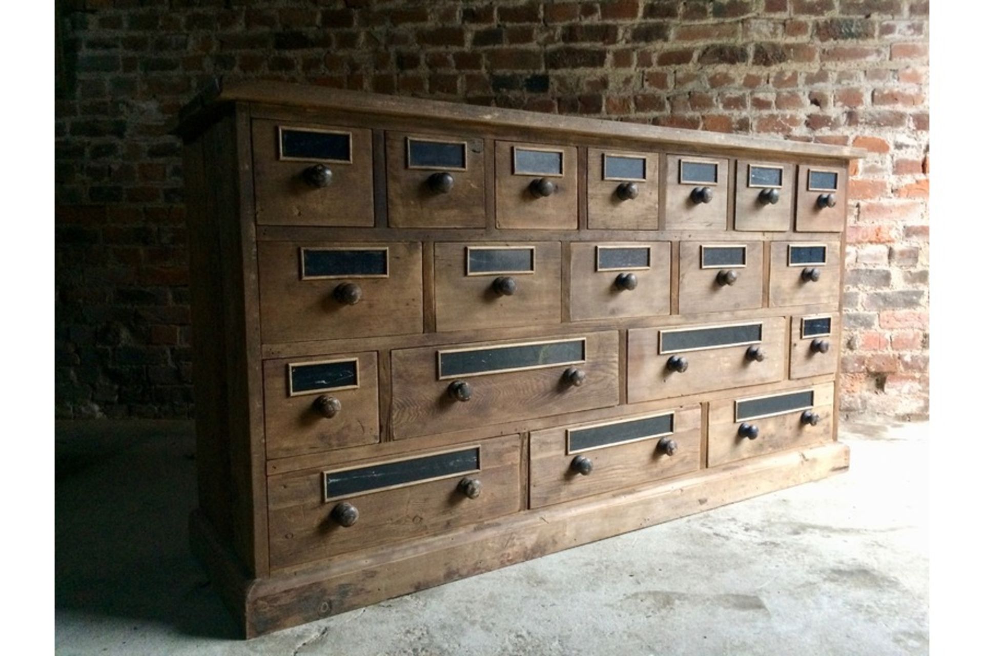 Bank 30 Drawers Tavern Drawing its inspirations from the shelving and display units used in banks of