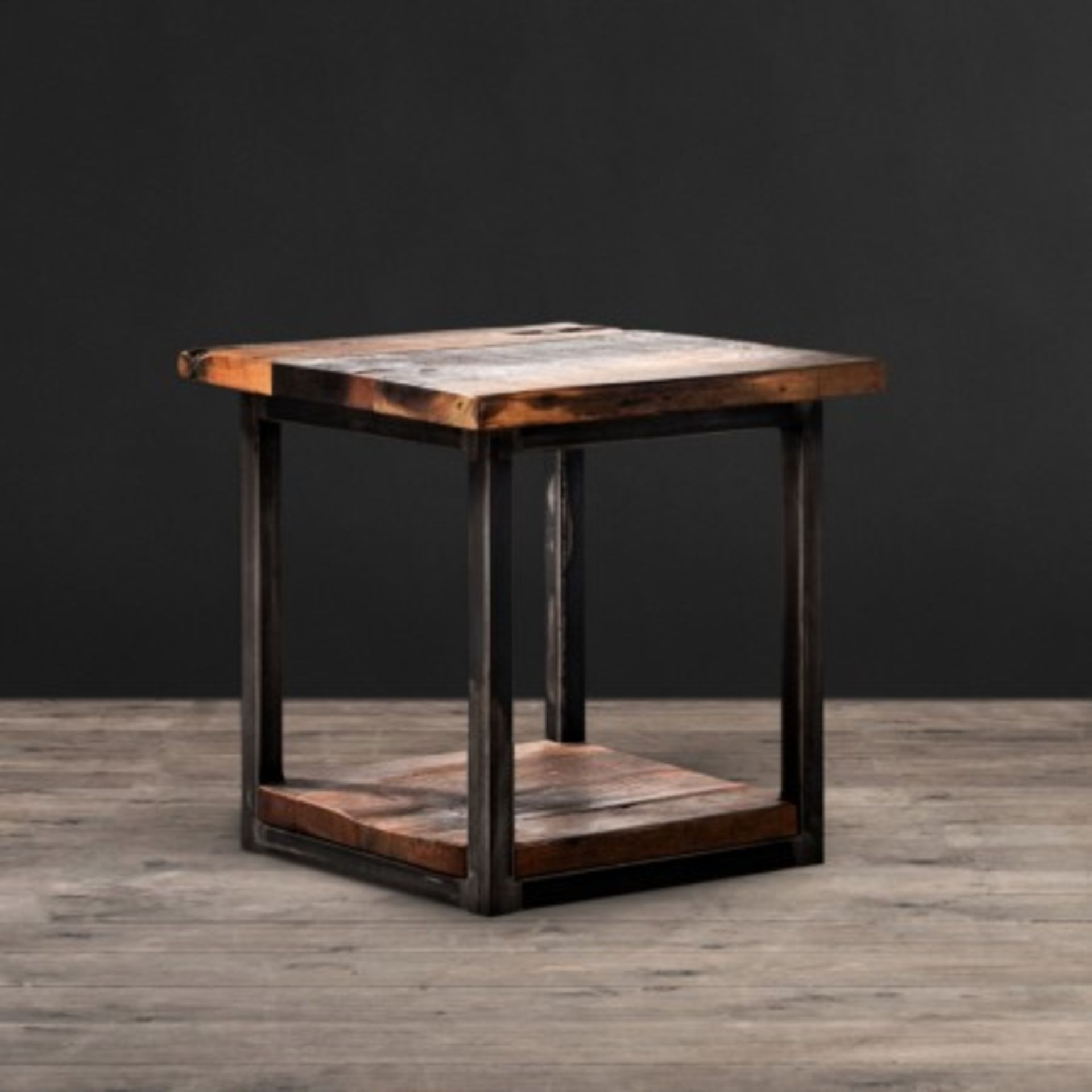 Axel MK2 Reclaimed Wood Side Table Sassafras Reclaimed Wood The Axel Range Crosses Old World And - Image 2 of 2