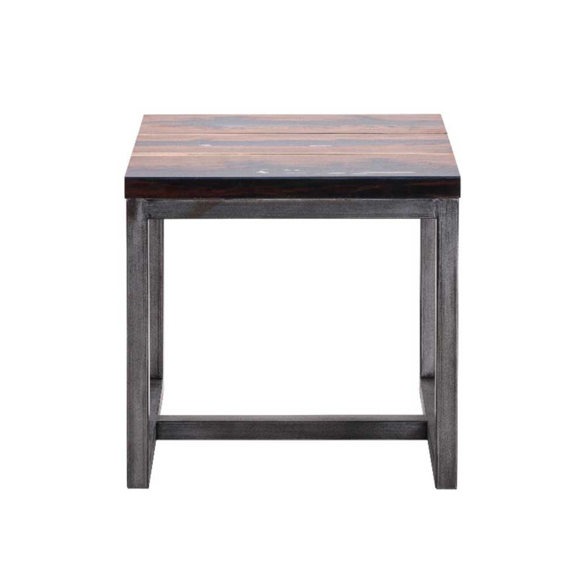 Trapt Side Table The Trapt Features Hearty Beams Of Exotic African Balsam Wood In A Stunning Natural - Image 3 of 3