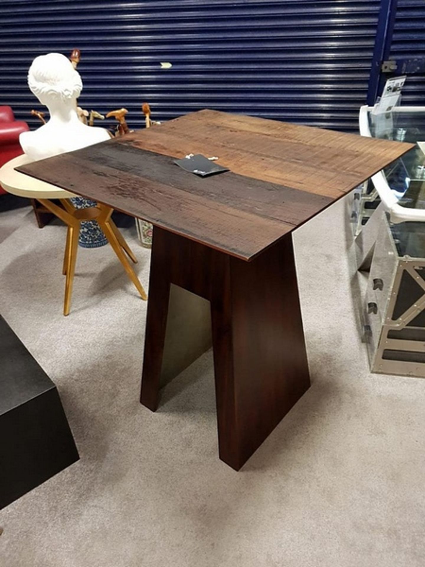 Bina Gordon Bar Poser Table A Stunning Contemporary Table Constructed on Brazilian Peroba Wood