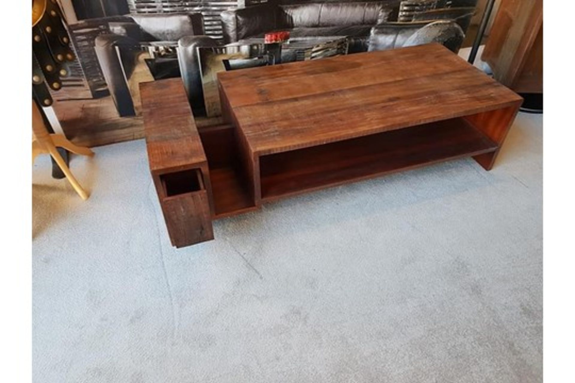 Coffee Table - Avett CoffeeTable Hand-Crafted From Exotic Demolition Hardwoods,The Avett