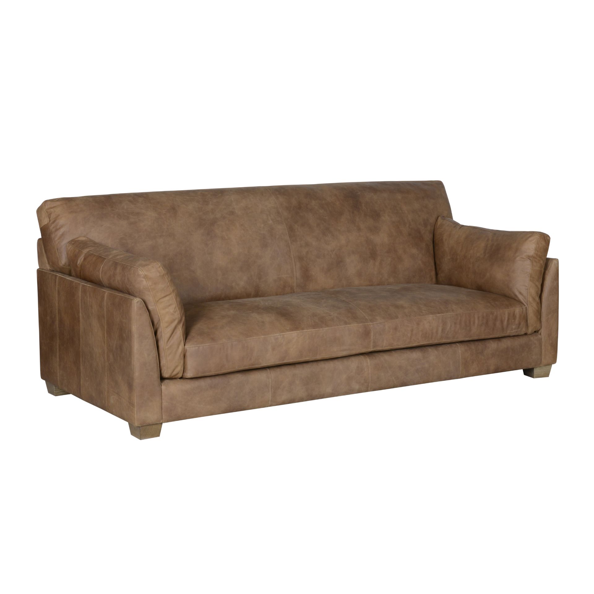 Moore Sofa 3 Seater Natural Wash Camel 213 x 100 x 86cm RRP £2083