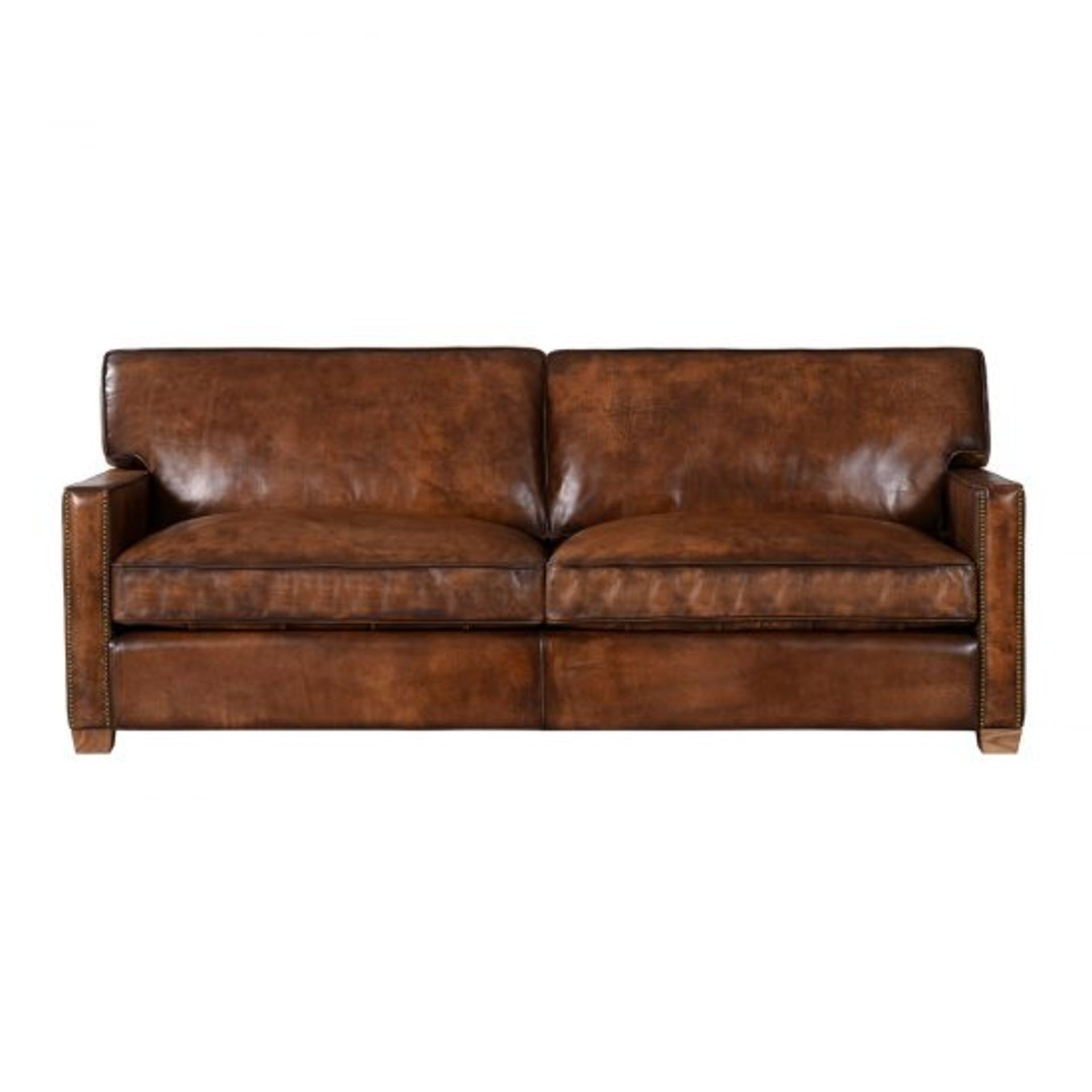 The Greaves Sofa 1 Seater Original Vintage Espresso Leather The Greaves Is A Classic Sofa With Mid-