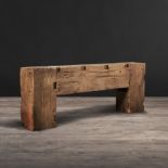 Beam Console Table Built With Character, The English Beam Is Handcrafted From Genuine Reclaimed