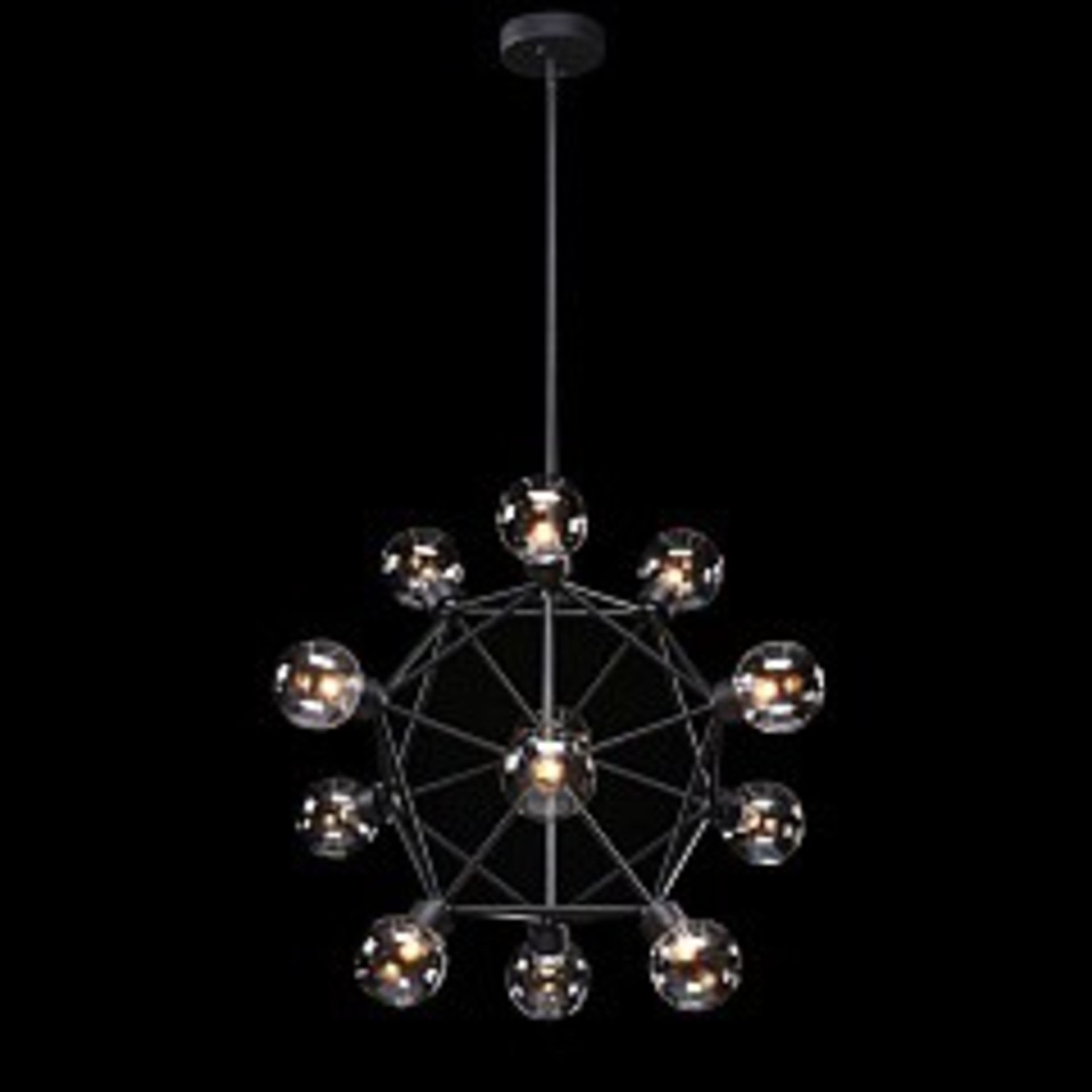 Celestial Large Pendant 70cm Matt Black (UK) 70 x 70 x 58cm RRP £785 - Image 2 of 2