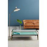 Silhouette Coffee Table - Smoked Glass A Sophisticated Table Crafted From A Solid Beech Wood Frame