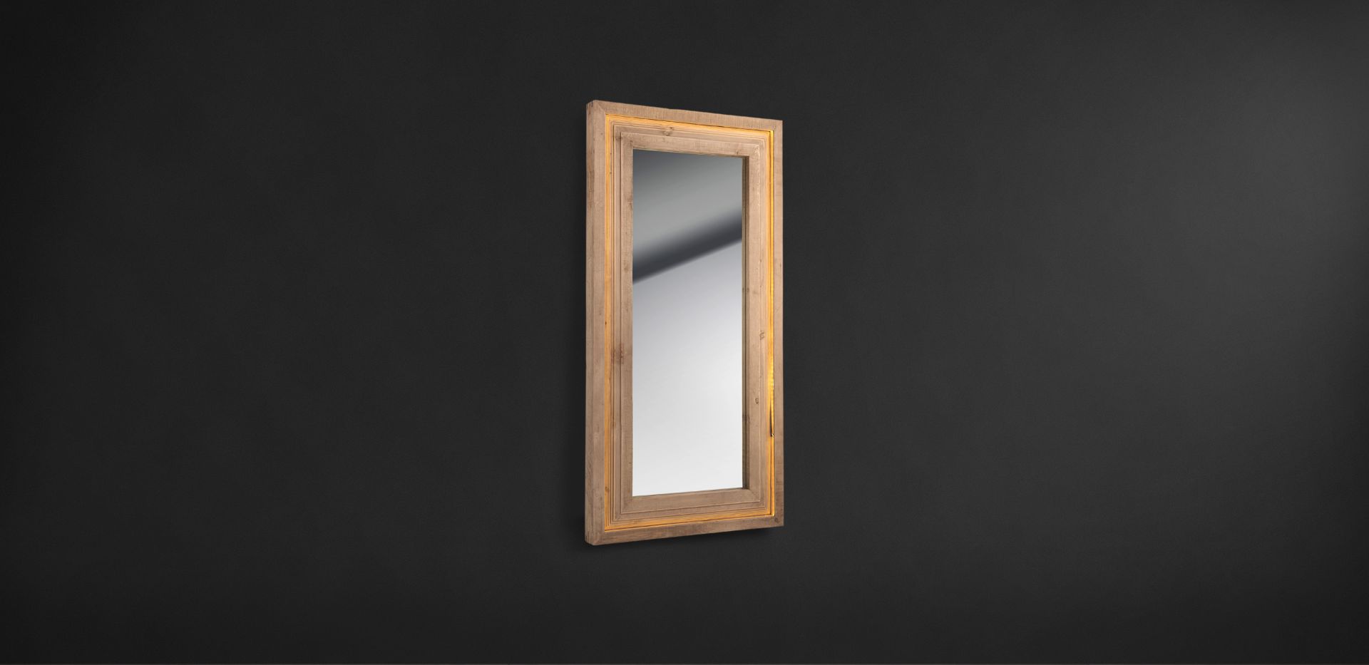 Moulding Mirror Handcrafted In Genuine English Reclaimed Timber, The Rectangular Moulding Mirror Has - Image 2 of 2