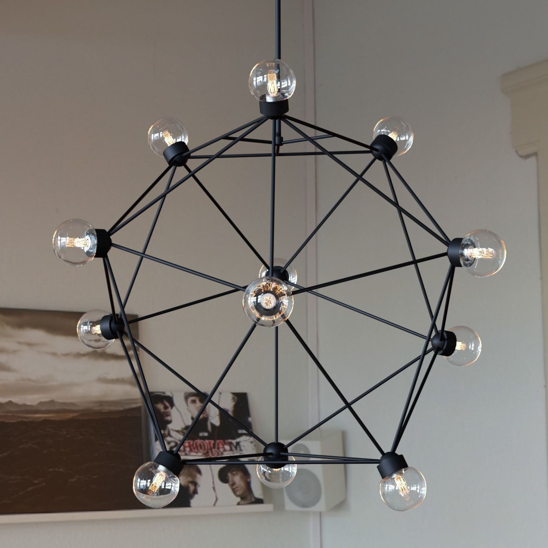 Celestial Large Pendant 70cm Matt Black (UK) 70 x 70 x 58cm RRP £785