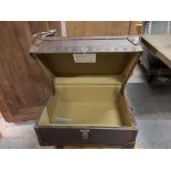 Watson Small Trunk Antique Tobacco Leather 59 x 45 x30cm RRP £840 Watson Small Trunk Antique Tobacco