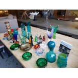 A  Selection of Various Coloured Art Glass As Lotted Principally Mdina ,Whitefriars And  Krosno – In