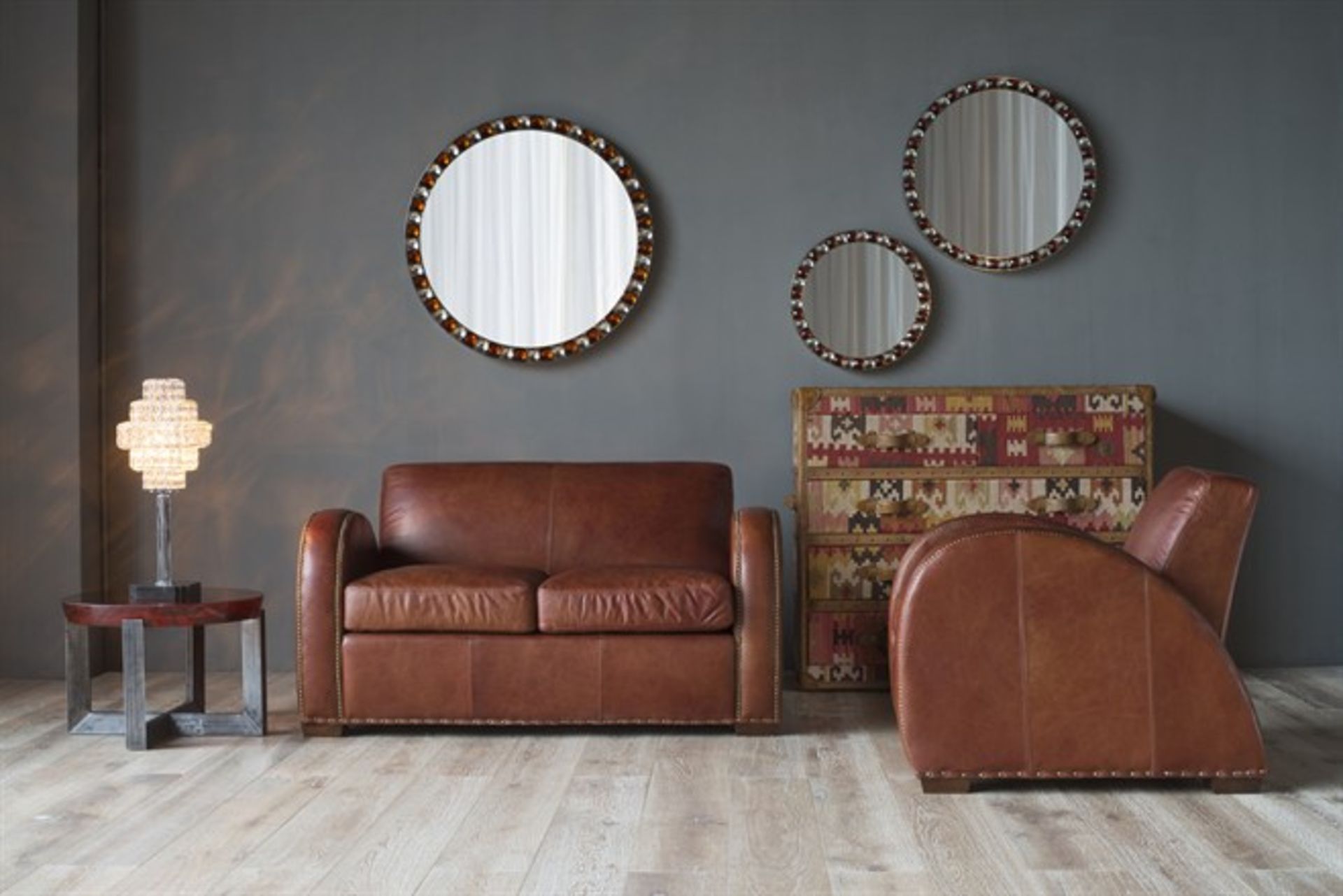 French Deco Sofa 2 Seater Ride Mocca Leather Part Of The Brand’s French Deco Collection, Which