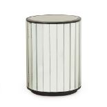 Simone Mirrored Side Table Sleek And Shapely, This Eye-Catching Side Table Features Mirrored Glass