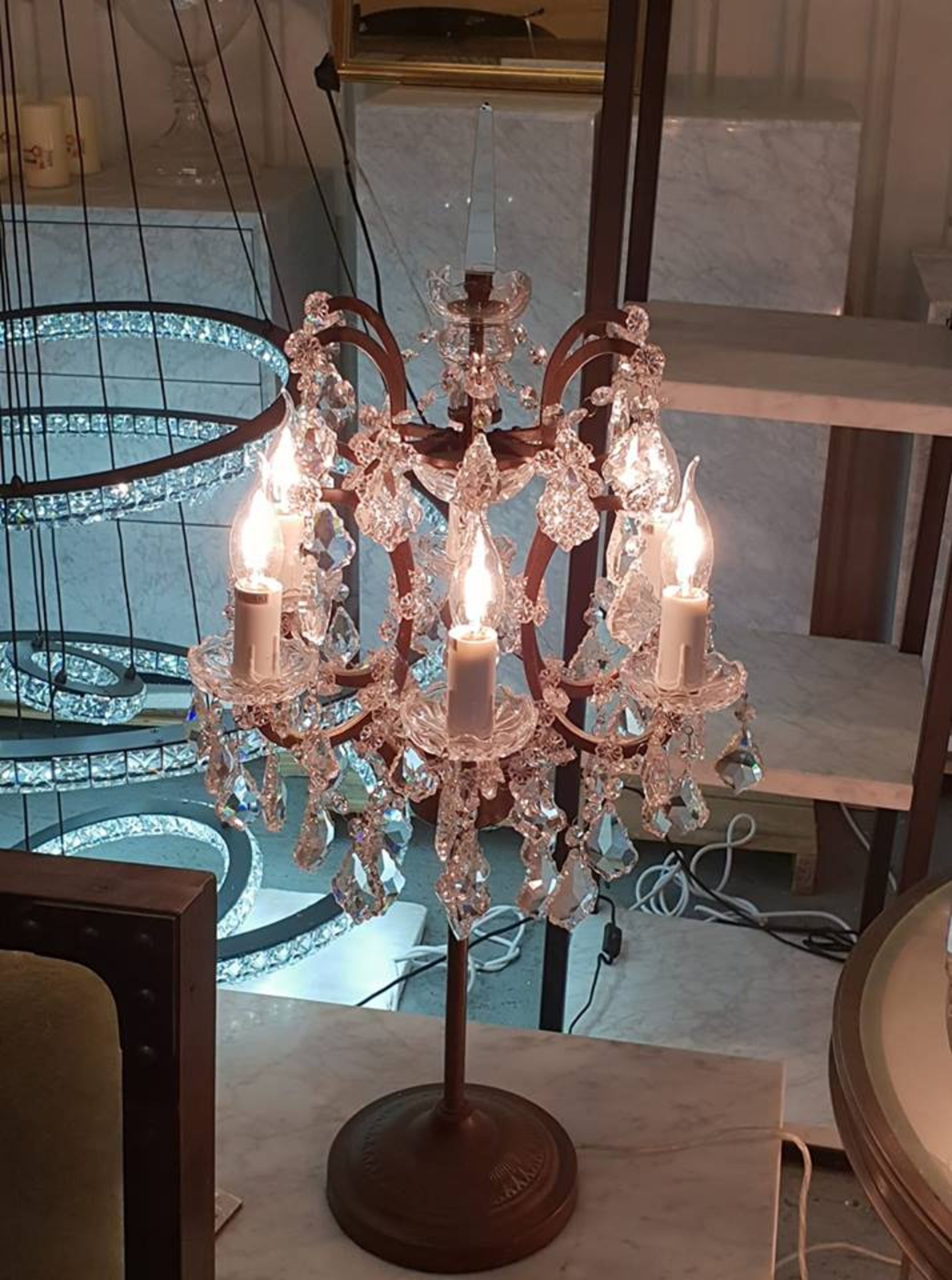 Crystal Chandelier Table Lamp (UK) The Crystal Chandelier Collection Is Inspired By The Elaborate