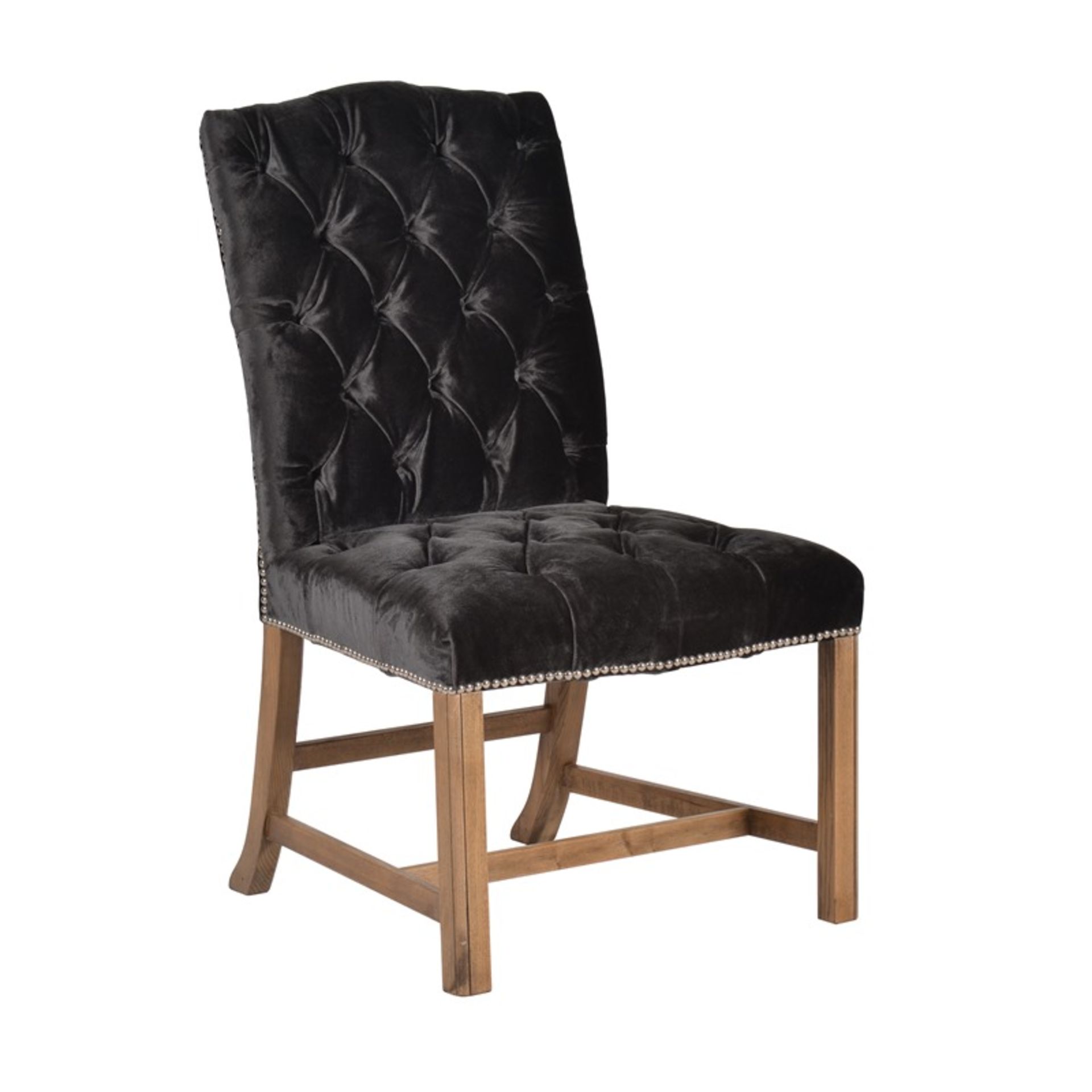Regency Dining Chair -Siren Dusk & Weathered Oak 60 X 67 X 98cm Inspired By Brighton Pavilion In - Image 2 of 2