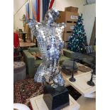 Female Torso Silver Metal On Black Granite Plinth ( Purchased By The Vendors In 2005 – 2007 From