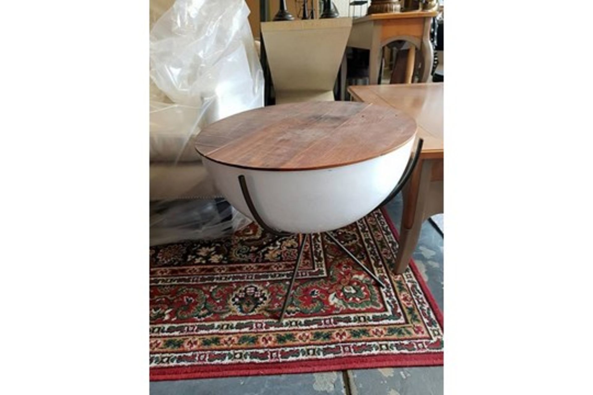 Tables - Danica Side Table Wood, Fiber Glass, Steel 57 x 50cm MSRP £875