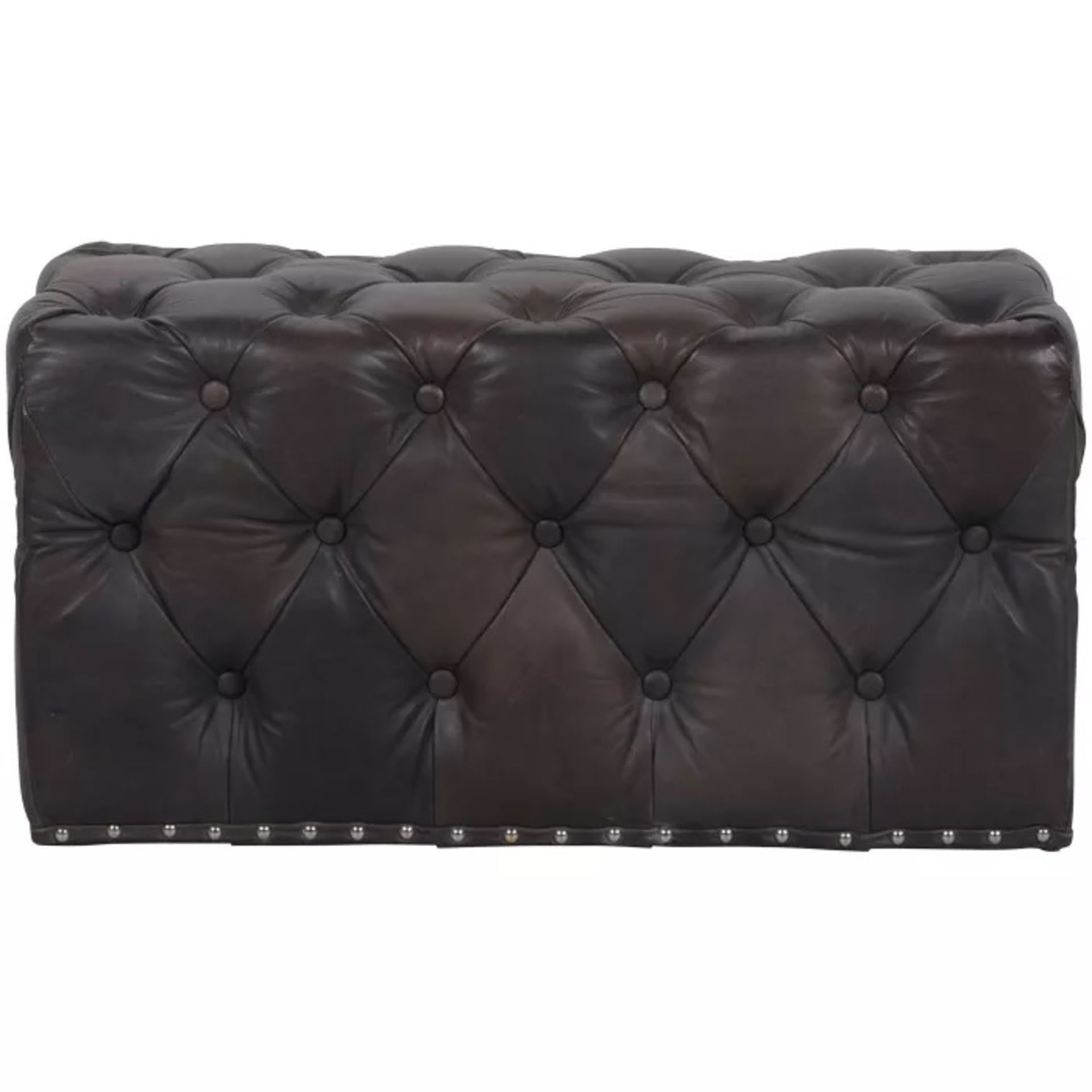 Lord Digsby Ottoman Revival Velvet Navy Inspired By The Old Leather Furniture That Would Have Filled