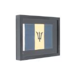 Flag Shadow Box Barbados A Visually Compelling Addition To Any Room With A Bold Graphic Print, Our