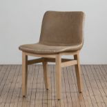 Bleu Nature F293 Cocoon Dining Chair New Stitching and Natural Oak 49 x 57 x 79 cm RRP £665