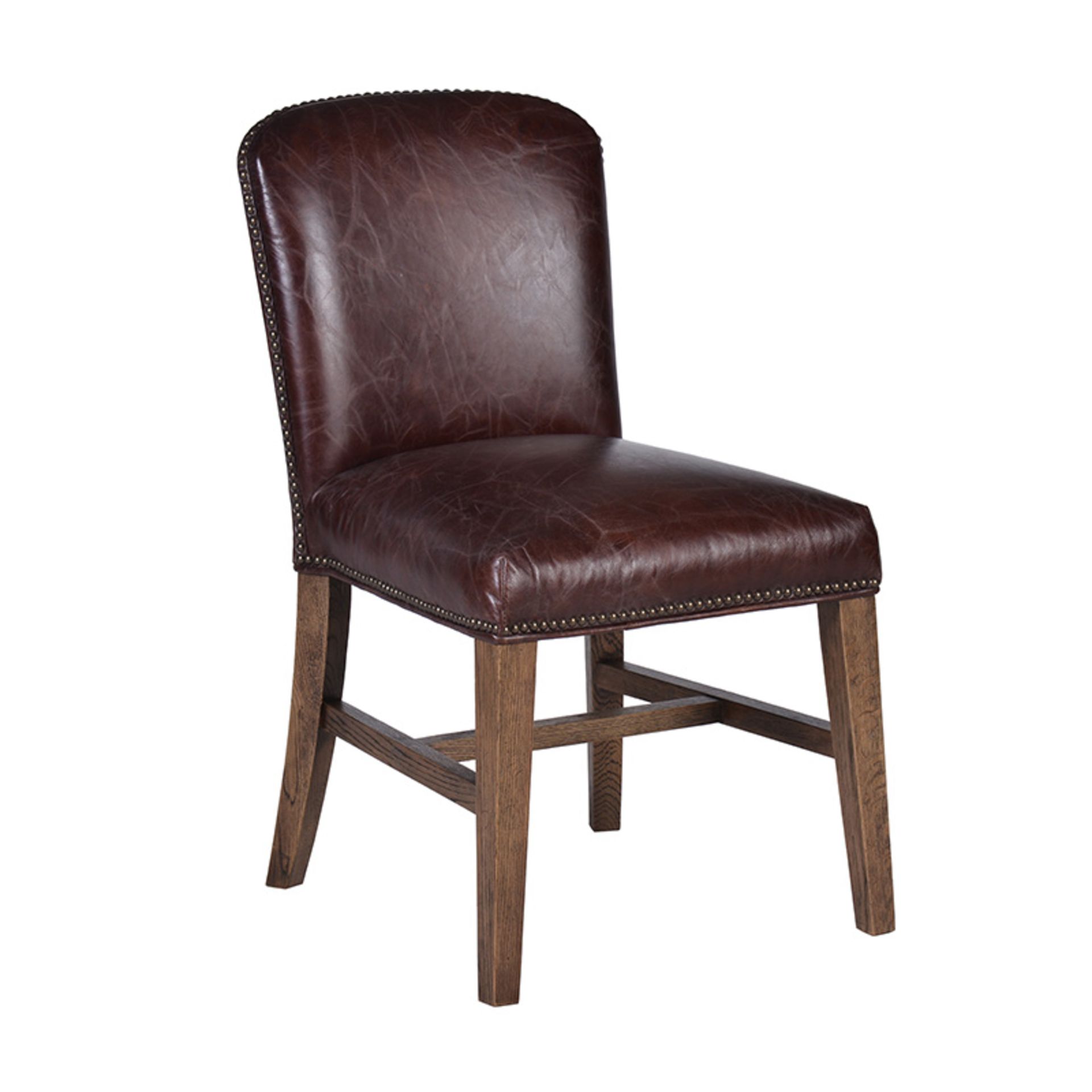 Abraham Dining Chair The Abraham Is A Minimalist Classic Featuring A Curved Seat With Stud Detailing - Image 2 of 2